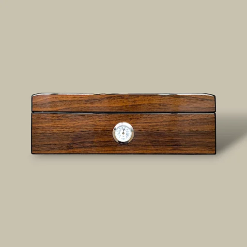 Walnut Gloss Cigar Humidor HM-105AF-WL – Front View