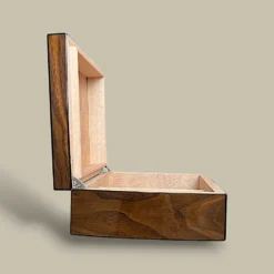 Walnut Gloss Cigar Humidor HM-105AF-WL – Side Angle