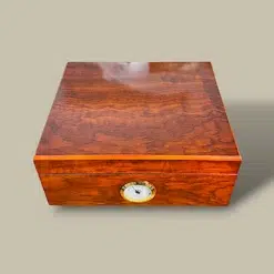 Wood Finish Cigar Humidor HM-116M-BR – Top View