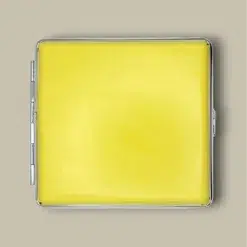 Yellow Leather Cigarette Case CC-47 Front View