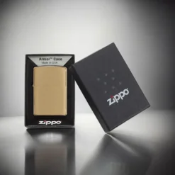 ZIPPO® Brushed Brass Armor Case with Box 168