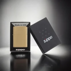 ZIPPO® Brushed Brass Finish 204B
