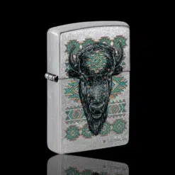 ZIPPO® Bison Lighter by Buck Wear – Side Angle