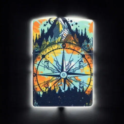 ZIPPO® Compass Mountain Glow Lighter 49805
