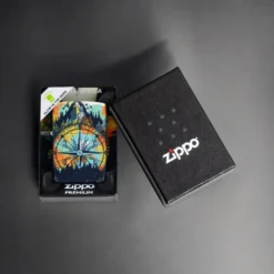 ZIPPO® Compass Mountain Glow Lighter with Box 49805