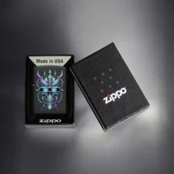 ZIPPO® Cyber Skull Design Lighter with Box 48516