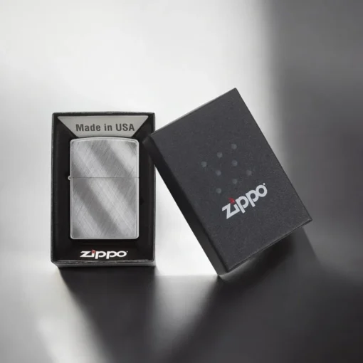ZIPPO® Diagonal Weave Finish with Box 28182
