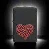 ZIPPO® Distorted Red Heart Design 48719