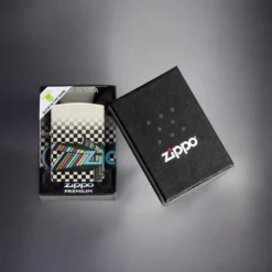 ZIPPO® Glow Checkerboard Flame with Box