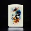 ZIPPO® Glow Skull Design Lighter with Box 48563