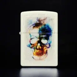 ZIPPO® Glow Skull Design Lighter with Box 48563