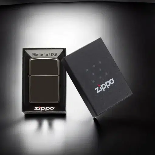 ZIPPO® High Polish Ebony with Box 24756