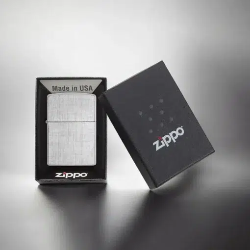 ZIPPO® Linen Weave Finish with Box 28181