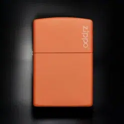 ZIPPO® Orange Matte Logo Design 231ZL