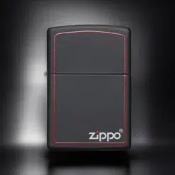 ZIPPO® Red Border Black Matte 218ZB