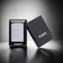 ZIPPO® Satin Chrome Finish with Box 205