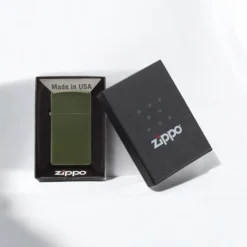 ZIPPO® Slim Green Matte Lighter with Box 1627