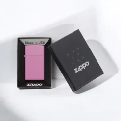 ZIPPO® Slim Pink Matte Lighter with Box 1638