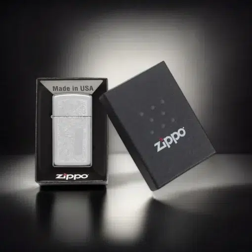 ZIPPO® Slim Venetian Chrome with Box 1652