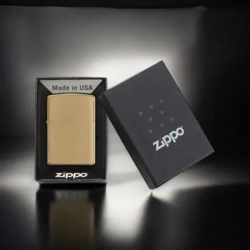 ZIPPO® Solid Brass Finish with Box 204
