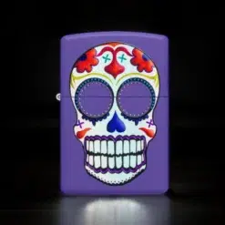 ZIPPO® Sugar Skull Purple Lighter 49859