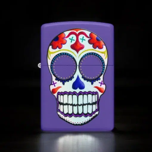ZIPPO® Sugar Skull Purple Lighter 49859