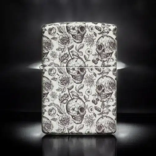 ZIPPO® Thousands of Skulls Lighter with Box 49458