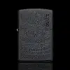 ZIPPO® Tone On Tone Black Matte Lighter – Front View
