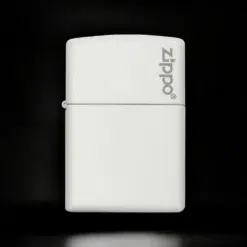 ZIPPO® White Matte Logo Design 214ZL