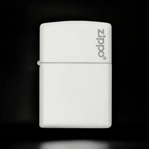 ZIPPO® White Matte Logo Design 214ZL