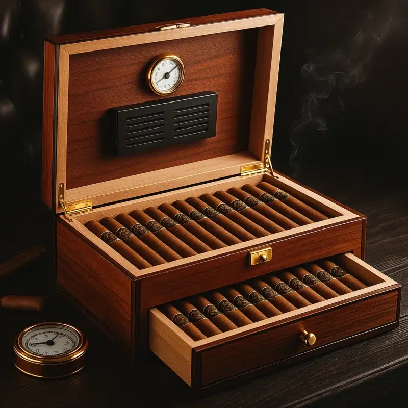 Premium Wooden Cigar Humidors