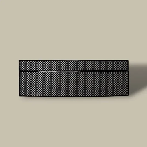 Carbon Fiber Humidor with Digital Hygrometer – Front