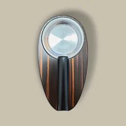 Matching Ebony and Metal Cigar Ashtray – Gift Set