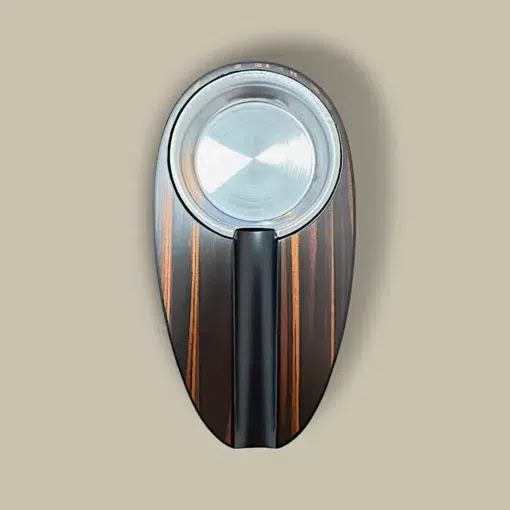 Matching Ebony and Metal Cigar Ashtray – Gift Set