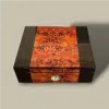 Top View of Gloss Burl Humidor for 30 Cigars
