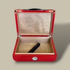 Interior of Humidor with Cedar Lining and Humidifier