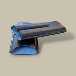 Open Leather Cigar Case – Holds Two Cigars