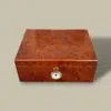 Gloss Burlwood Humidor – Top View – 60 Cigars