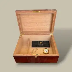 Open Cherry Humidor – 60 Cigars – Cedar Interior