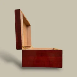 Cherry Cigar Humidor – Side View Open – 60 Cigars