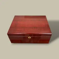 Gloss Cherry Humidor – Top View – 60 Cigars