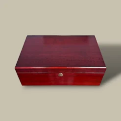Cherry Wood Humidor – Top View – 75 Cigars