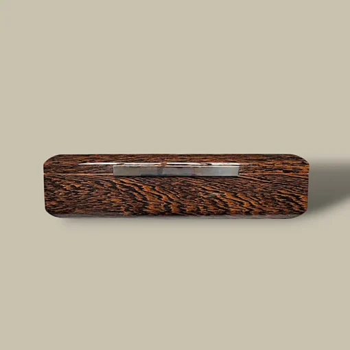 High Gloss Dark Wood Humidor for 80 Cigars – Front View