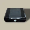 Closed humidor in carbon fiber and black lacquer