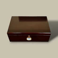 Cherry Glossy Cigar Humidor – Top View – HM-213L-CH