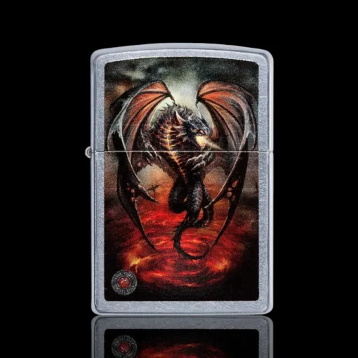 ZIPPO® Anne Stokes Dragon Lighter – Front View