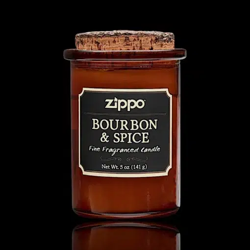 ZIPPO® Bourbon & Spice Candle – Sealed Jar Front