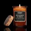 ZIPPO® Bourbon & Spice Candle – Open and Burning
