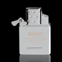ZIPPO® Butane Insert – Chrome – Front View with Logo