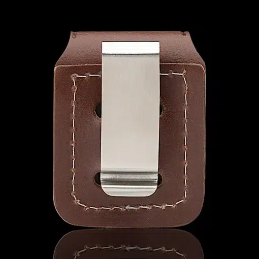 ZIPPO® Lighter Pouch – Back View with Clip